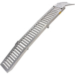 Black Pro Range (B5390) Tri-Fold Steel Motorcycle Loading Ramp Silver (Pair)