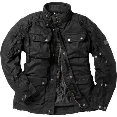 Black Bowland Wax Motorcycle Jacket