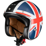 Black Classic Union Jack Open Face Motorcycle Helmet