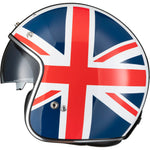 Black Classic Union Jack Open Face Motorcycle Helmet