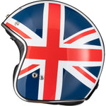 Black Classic Union Jack Open Face Motorcycle Helmet