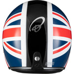 Black Classic Union Jack Open Face Motorcycle Helmet