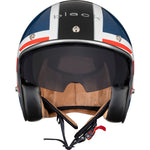 Black Classic Union Jack Open Face Motorcycle Helmet