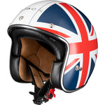 Black Classic Union Jack Open Face Motorcycle Helmet