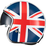 Black Classic Union Jack Open Face Motorcycle Helmet