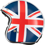 Black Classic Union Jack Open Face Motorcycle Helmet