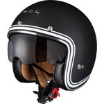 Black Classic Line Open Face Motorcycle Helmet