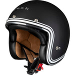 Black Classic Line Open Face Motorcycle Helmet