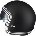 Black Classic Line Open Face Motorcycle Helmet