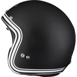 Black Classic Line Open Face Motorcycle Helmet