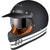 Black Royale Pureline Retro Motorcycle Helmet