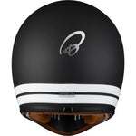 Black Royale Pureline Retro Motorcycle Helmet