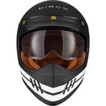 Black Royale Pureline Retro Motorcycle Helmet