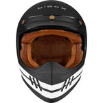 Black Royale Pureline Retro Motorcycle Helmet & Visor