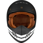 Black Royale Pureline Retro Motorcycle Helmet