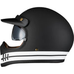 Black Royale Pureline Retro Motorcycle Helmet