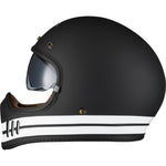 Black Royale Pureline Retro Motorcycle Helmet & Visor