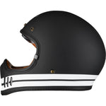 Black Royale Pureline Retro Motorcycle Helmet & Visor