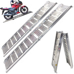 Black Pro Range (B5383) Aluminium Folding Motorcycle Loading Ramp (Pair)