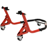 Black Pro Range Dolly Front (B5400) & Rear (B5401) Paddock Stand With L-Cup Adaptors