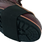 Black Officer Brogue Motorcycle Boots & Gear Shifter Pad