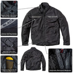 Black Openwork Air Motorcycle Jacket