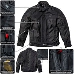 Black Zeal Motorcycle Jacket