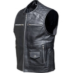 Black Phoenix Leather Motorcycle Vest