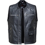 Black Phoenix Leather Motorcycle Vest