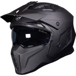 Black Street Fighter Open Face ECE R22.06 Motorcycle Helmet