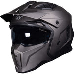 Black Street Fighter ECE R22.06 Matt Bronze Open Face Motorcycle Helmet and Internal Visor