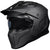 Black Street Fighter ECE R22.06 Matt Black Open Face Motorcycle Helmet and Internal Visor