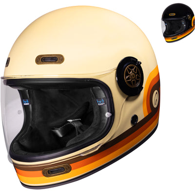 Black Orbit Retrograde ECE R22.06 Motorcycle Helmet