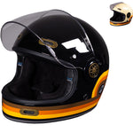 Black Orbit Retrograde ECE R22.06 Motorcycle Helmet