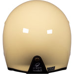 Black Royale II Retro ECE R22.06 Gloss Cream Motorcycle Helmet and Internal Visor