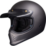 Black Royale II Retro ECE R22.06 Matt Bronze Motorcycle Helmet and Internal Visor