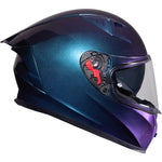 Black Atom ECE R22.06 Motorcycle Helmet