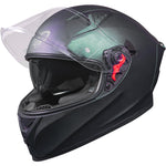 Black Atom ECE R22.06 Motorcycle Helmet