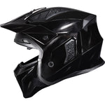 Black Street Fighter Vintage Open Face ECE R22.06 Motorcycle Helmet