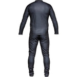 Black Windproof Base Layer Top & Trousers Black Kit