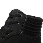 Black Street Air Ankle Motorcycle Boots