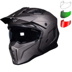 Black Street Fighter ECE R22.06 Matt Bronze Open Face Motorcycle Helmet and Internal Visor