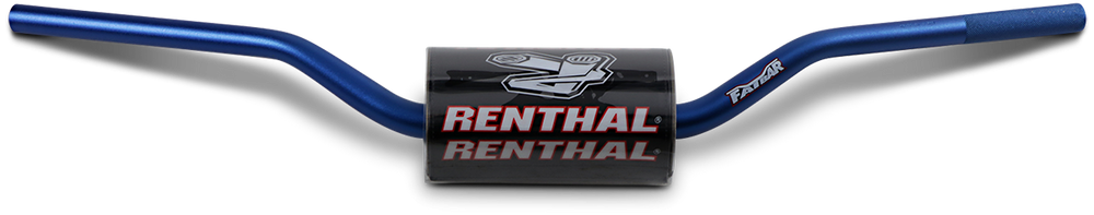 Renthal 602 Fat Bar Handlebars - Yamaha YZ 2007-23, YZF 2007-17 - Blue