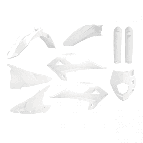 Polisport Enduro Plastics Kit - Gas Gas EC 250/300 2018-20 - White