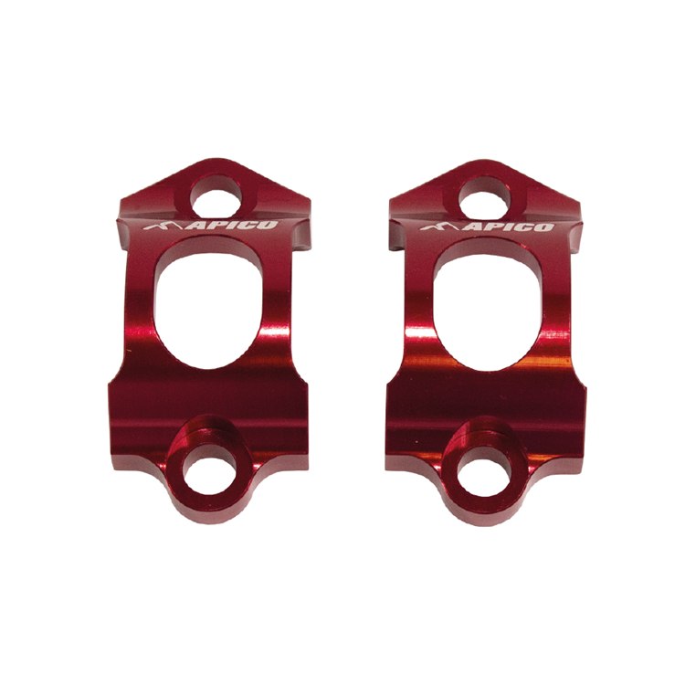 Apico AJP & Braktec Master Cylinder Clamp Set - Red