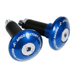 Apico Handlebar Bar End Plugs - 14mm - Blue