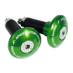 Apico Handlebar Bar End Plugs - 14mm - Green