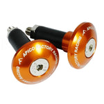 Apico Handlebar Bar End Plugs - 14mm - Orange