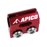 Apico Brake Hose Clamp - Honda CR 125/250 2004-07, CRF250R & CRF450R 2004-24 - Red