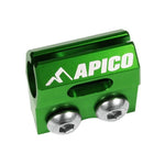 Apico Brake Hose Clamp - Kawasaki KX125 1989-2008, KX250 1992-2008, KX500 1989-2004, KXF250 2004-24, KXF450 2006-24 - Green